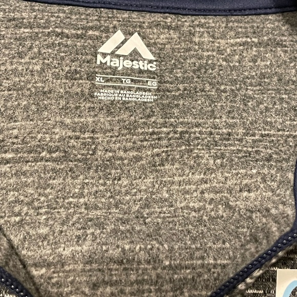 Majestic Tampa Bay Rays 1/4 zip lightweight sweatshirt - Picture 3 of 7